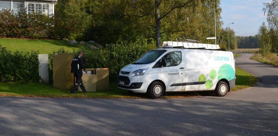 Lounean valokuituverkon rakennus-tiimi