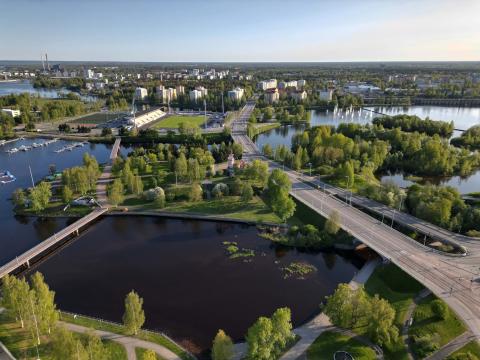 Oulu kaupunkinäkymä