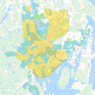 Lounea Valokuitu kartta Jyväskylä