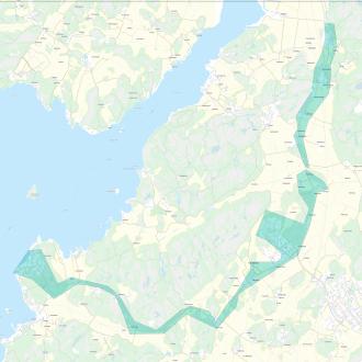 Lounea Valokuitu Sauvon kylät rakentamishanke kartta